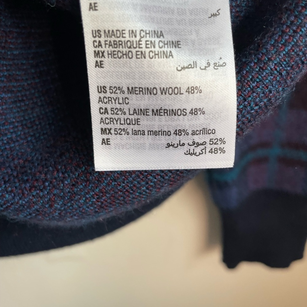 CLUB ROOM Mens WOOL/ACRYLIC CREWNECK - Picture 6 of 8